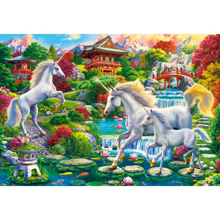 Puzzle  Castorland-152117 Le Jardin des Licornes