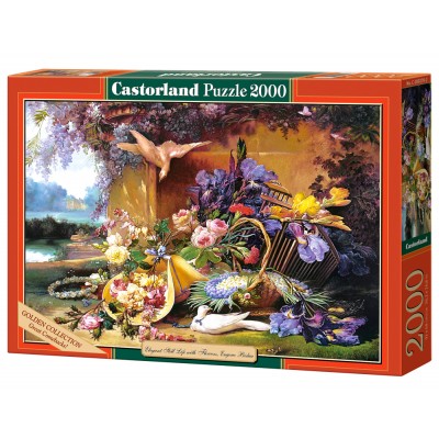 Puzzle Castorland-200276 Élégante nature morte avec des fleurs