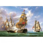 Puzzle  Castorland-300037 Vessels : La bataille de Trafalgar