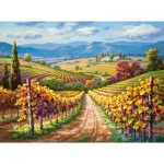 Puzzle  Castorland-300587 Vineyard hill
