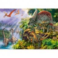 Puzzle  Castorland-53643 Vallée des dinosaures