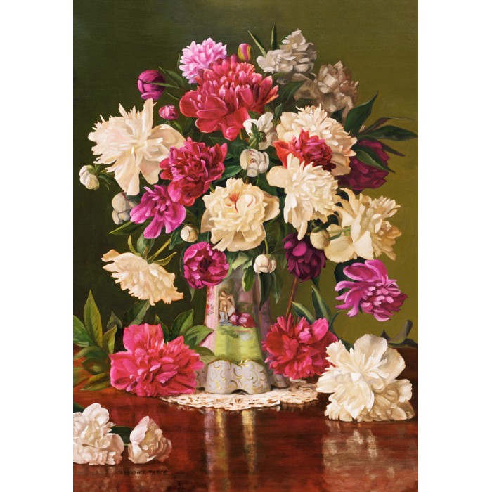 Puzzle  Castorland-53780 Belles Pivoines