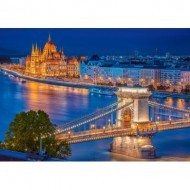 Puzzle  Castorland-53940 Budapest au nuit