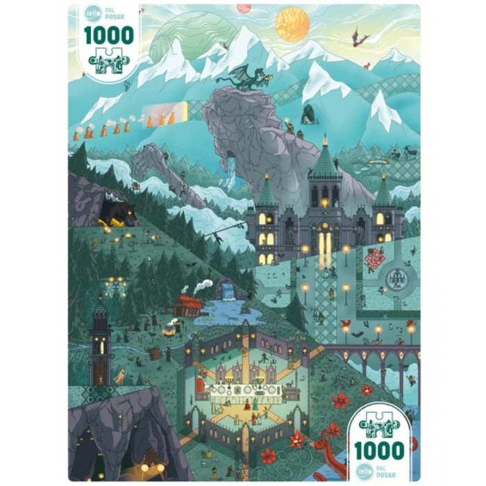 Iello-Puzzle-70068 Puzzle UNIVERSE - Chemins Obscurs
