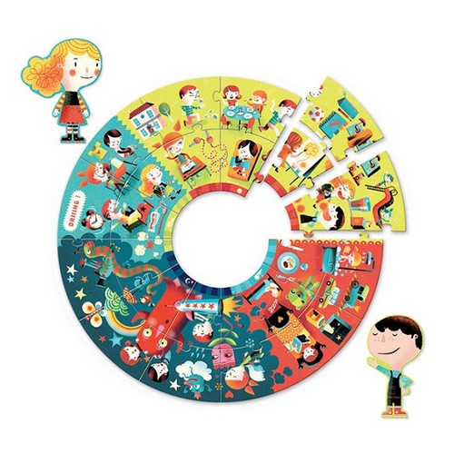 Puzzle 24 pièces géant circulaire : L'année