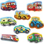  Gibsons-G1038 8 Puzzles - Véhicules (4 à 16 Pièces)
