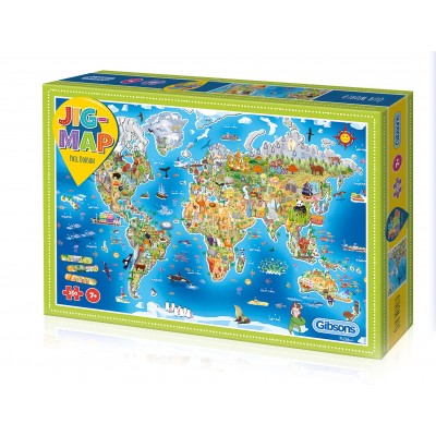 Puzzle Gibsons-G1050 Carte du Monde