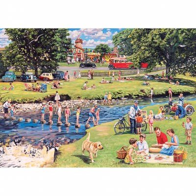 Gibsons-G5012 4 Puzzles - Une Belle Journée d'Été