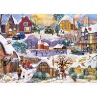 Puzzle  Gibsons-G6326 Cottages d'Hiver