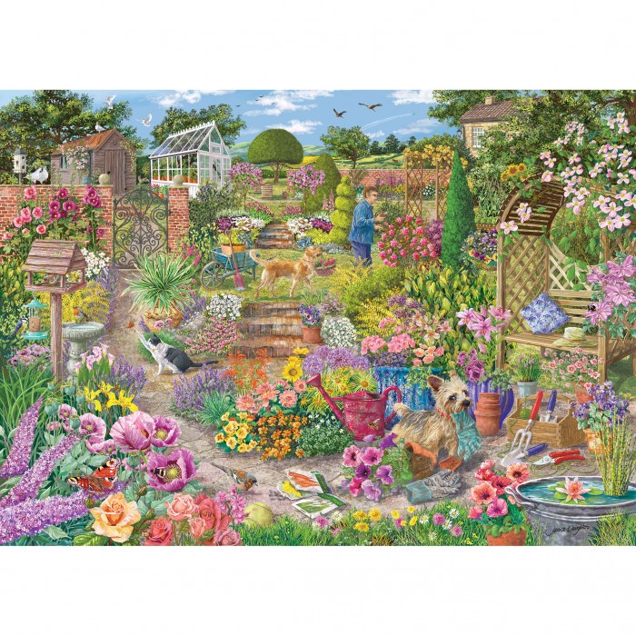 Puzzle  Gibsons-G6368 Jardin en Fleurs