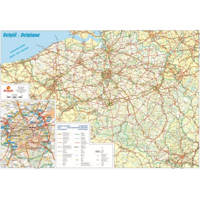 Puzzle PuzzelMan-107 Carte routière de la Belgique