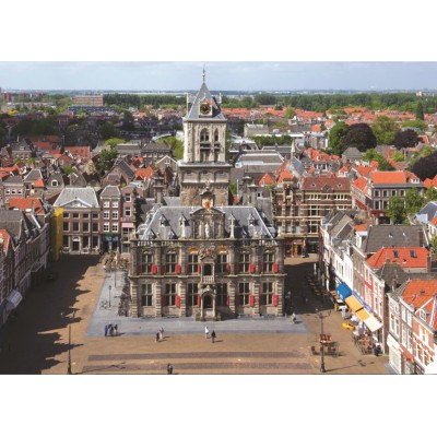 Puzzle PuzzelMan-425 Pays Bas, Delft : Hôtel de ville