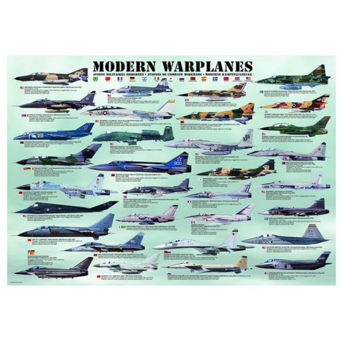 Puzzle  Eurographics-6000-0076 Avions de l'Ère Moderne