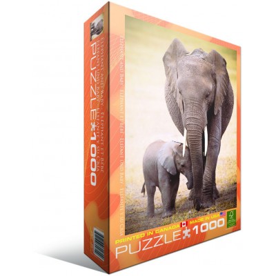 Puzzle Eurographics-6000-0270 Éléphant et bébé