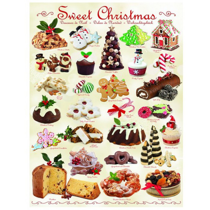 Puzzle Eurographics-6000-0433 Friandises de Noël