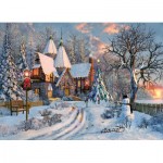 Puzzle  Eurographics-6000-0790 Dominic Davison : Christmas Cottage