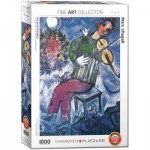 Puzzle  Eurographics-6000-0852 Marc Chagall - Le Violoniste Bleu