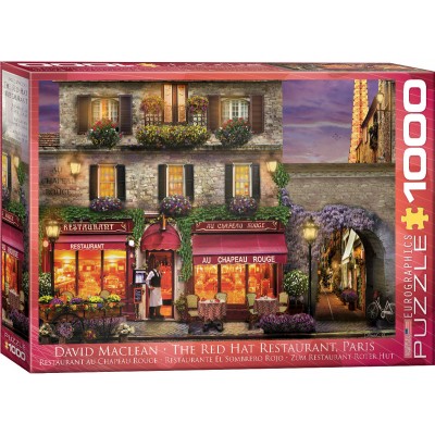 Puzzle Eurographics-6000-0963 David Mc Lean - Restaurant au Chapeau Rouge