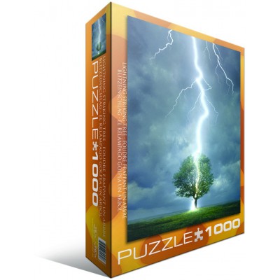 Puzzle Eurographics-6000-4570 Point d'impact d'éclair sur l'arbre