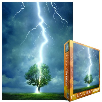 Puzzle Eurographics-6000-4570 Point d'impact d'éclair sur l'arbre
