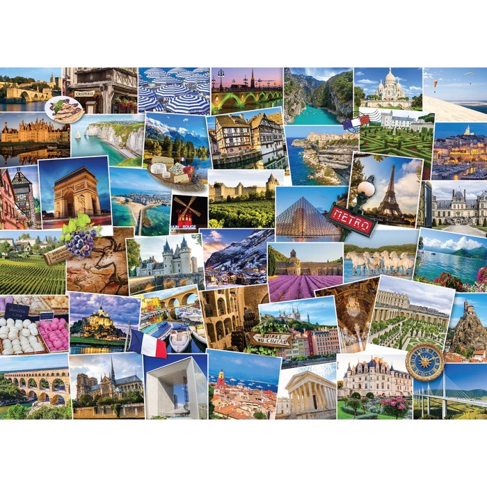 Puzzle Eurographics-6000-5466 Globetrotter France