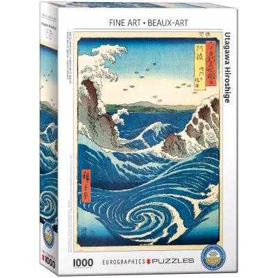 Puzzle Eurographics-6000-5767 Utagawa Hiroshige - Tourbillon de Naruto