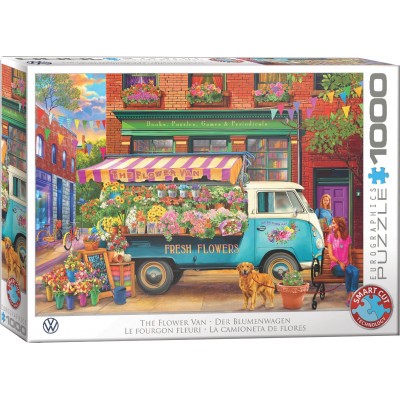 Puzzle Eurographics-6000-5917 Le Fourgon Fleuri