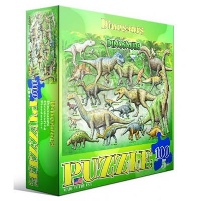 Puzzle Eurographics-6100-0098 Dinosaures de la préhistoire