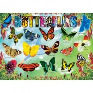 Puzzle  Eurographics-6100-5485 Pièces XXL - Garden Butterflies