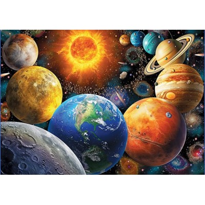 Puzzle Eurographics-6500-6007 Pièces XXL - Le Systéme Planétaire
