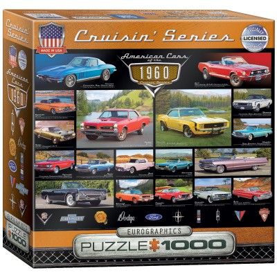 Puzzle Eurographics-8000-0677 Cruisin Classics - 1960's