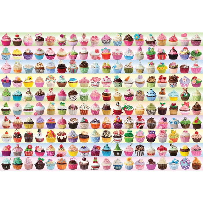 Puzzle Eurographics-8220-0629 Collection de Cupcakes