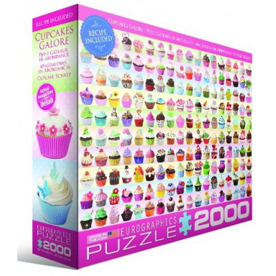 Puzzle Eurographics-8220-0629 Collection de Cupcakes