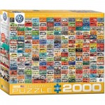 Puzzle  Eurographics-8220-0783 Volkswagon Groovy Bus Collage
