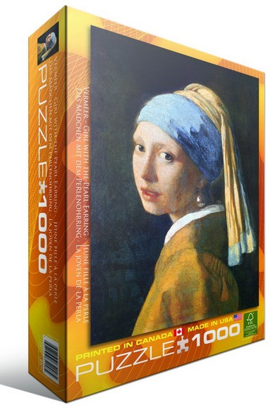 Art Puzzle Puzzle 1000 pièces : La Jeune Fille à la perle, Vermeer pas cher  