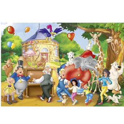 Puzzle Schmidt-Spiele-56023 Fête au zoo