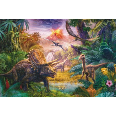 Puzzle Schmidt-Spiele-56129 La Vallée des Dinosaures