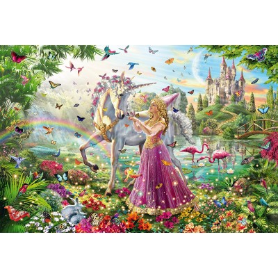 Puzzle Schmidt-Spiele-56197 La Belle Fée dans la Forêt Enchantée