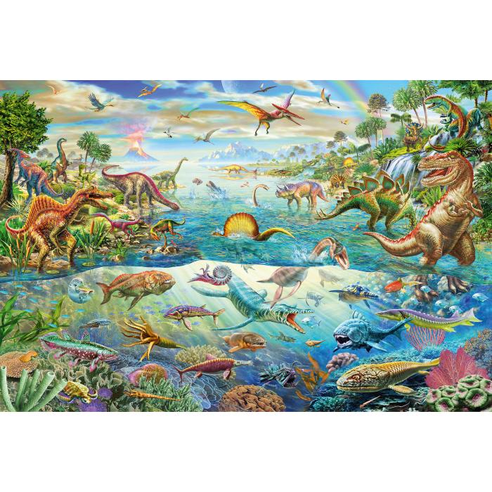 Puzzle  Schmidt-Spiele-56253 Dinosaures