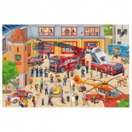 Puzzle  Schmidt-Spiele-56449 Caserne de Pompiers