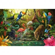 Puzzle  Schmidt-Spiele-56456 Habitants de la jungle