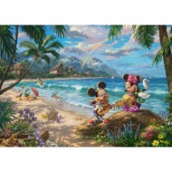 Puzzle  Schmidt-Spiele-57528 Mickey et Minnie sur Hawaii