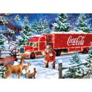 Puzzle  Schmidt-Spiele-57598 Coca Cola - Truck de Noel