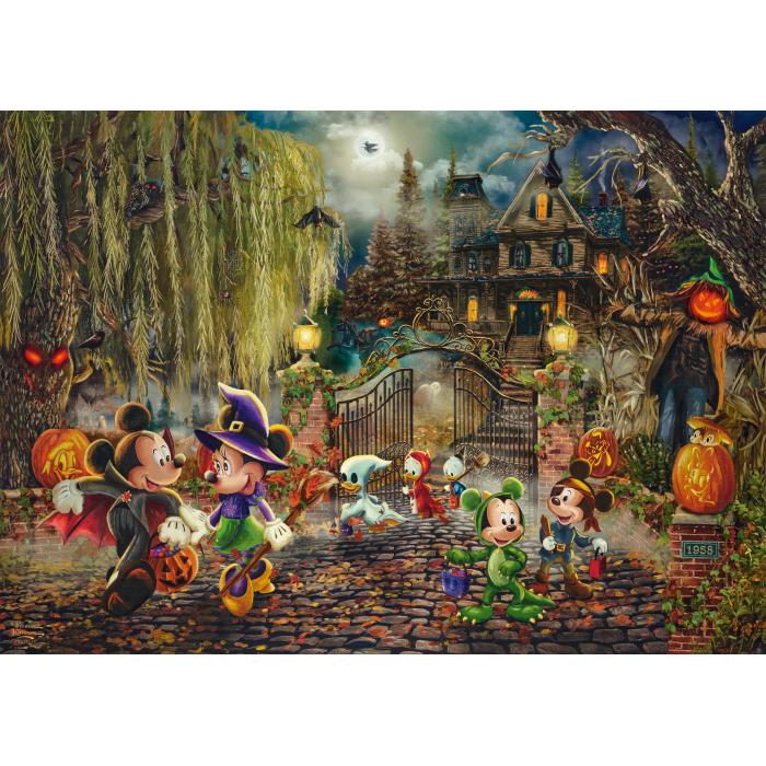 Puzzle  Schmidt-Spiele-58033 Disney - Mickey & Minnie - Halloween Fun