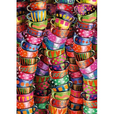 Puzzle Schmidt-Spiele-58228 Tasses Colorées