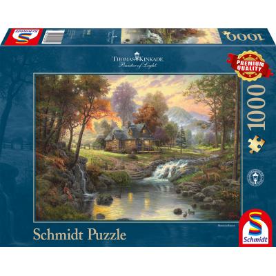 Puzzle Schmidt-Spiele-58445 La maison en bois