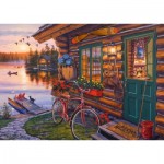 Puzzle  Schmidt-Spiele-58531 La cabane au bord du lac