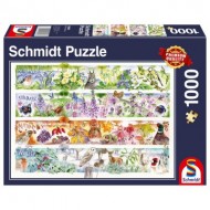 Puzzle  Schmidt-Spiele-58980 Les Quatre Saisons
