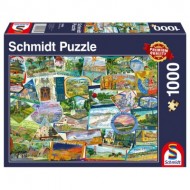 Puzzle  Schmidt-Spiele-58984 Souvenirs from the Trip
