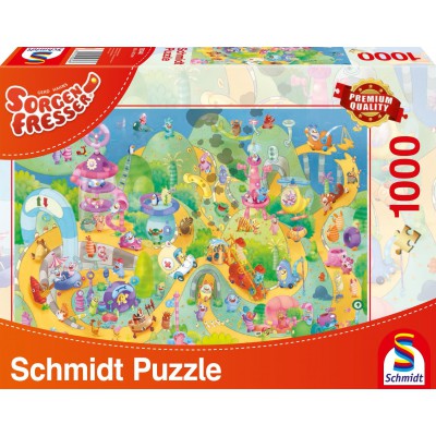Puzzle Schmidt-Spiele-59368 Sorgenfresser: Prêt Prêts, Partez!